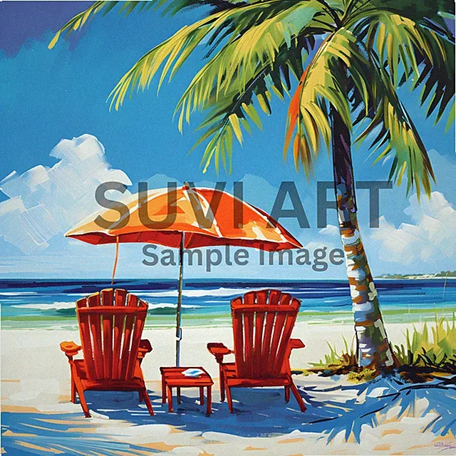 Digital Image Picture Wall art Beach Side for living and bed room A-167