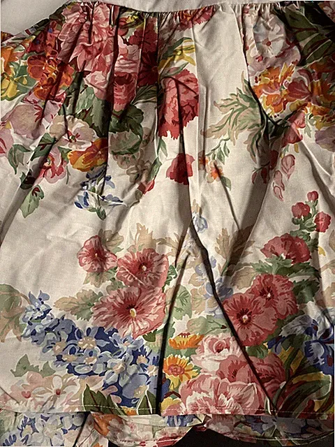 NEW RALPH LAUREN Beach House ~Southampton *QUEEN Bed Skirt Vintage FLORAL Flower
