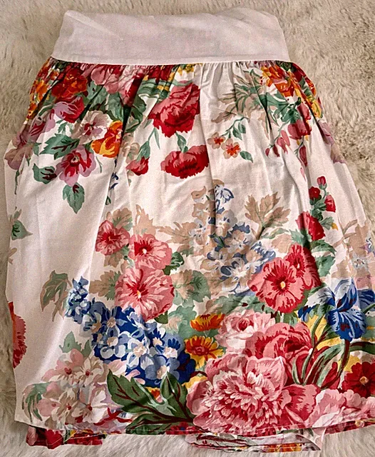 RALPH LAUREN BEACH HOUSE WHITE FULL/DOUBLE BEDSKIRT (DUST RUFFLE)