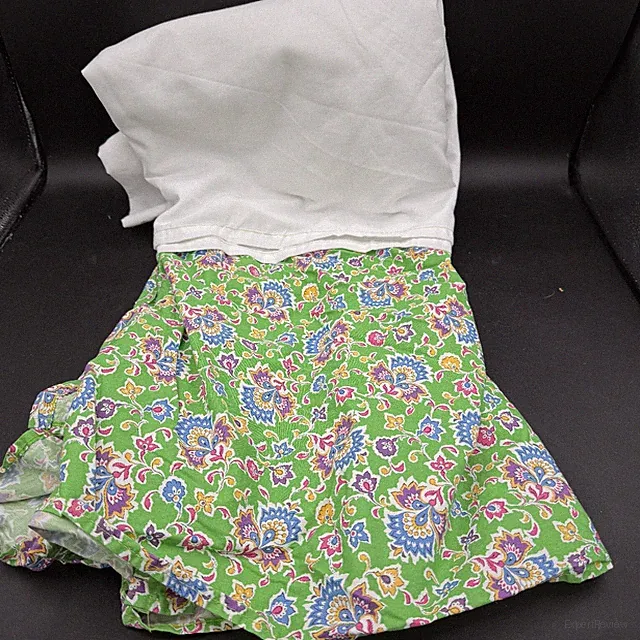 Ralph Lauren Floral Bedskirt Full/Double Hampton Beach Club Green Cottage Ditsy