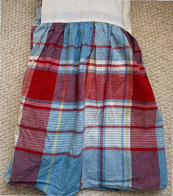 RALPH LAUREN HOME BEACH HOUSE MADRAS KING BEDSKIRT
