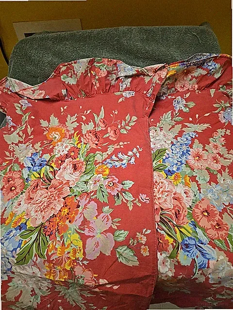 Ralph Lauren Pair Beach House Fuchsia Southampton Standard Ruffled Pillowcases 2