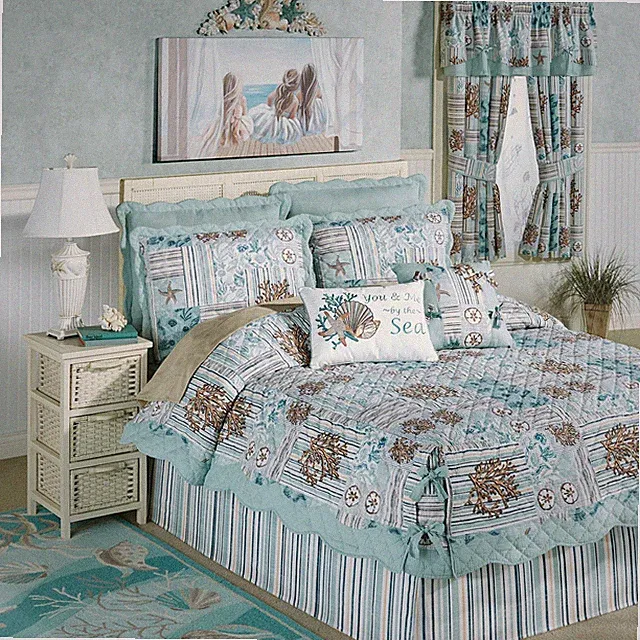 Beach bedding decor