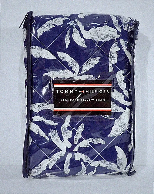 Tommy Hilfiger HARBOR BEACH Standard Pillow Sham 100% Cotton 20" X 26" NEW
